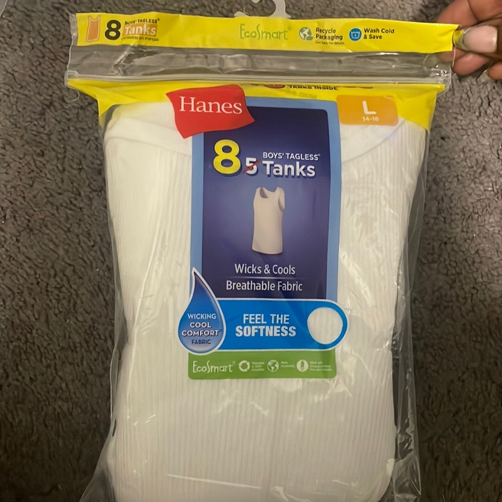 Hanes, boys, large, tanks (8)
